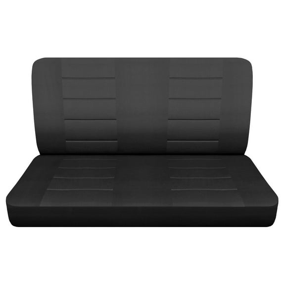 Designcovers Fits 1982-1991 Chevy S10 Seat Covers Solid Bench Cotton:Solid Charcoal