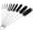 Black, variant on Bottle Brush, Straw Cleaner Brush, 2mm-24mm Diameter /8.2 Inches Length Nylon Tube Brush Set, Set of 10 Pcs