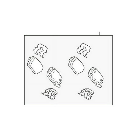 Genuine OE Mitsubishi Brake Pads - 4605C012 Fits select: 2019-2020 MITSUBISHI ECLIPSE CROSS ES, 2018 MITSUBISHI ECLIPSE CROSS LE