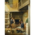 thumbnail image 3 of Georgios Corizi 18x24 Black Modern Framed Museum Art Print Titled - The&nbsp;Happy Family (1878), 3 of 5