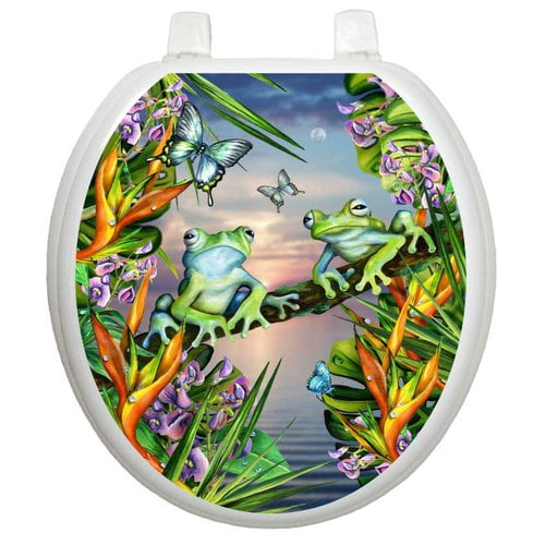 Toilet Tattoos TT-1800-O Under the Sea Design Elongated