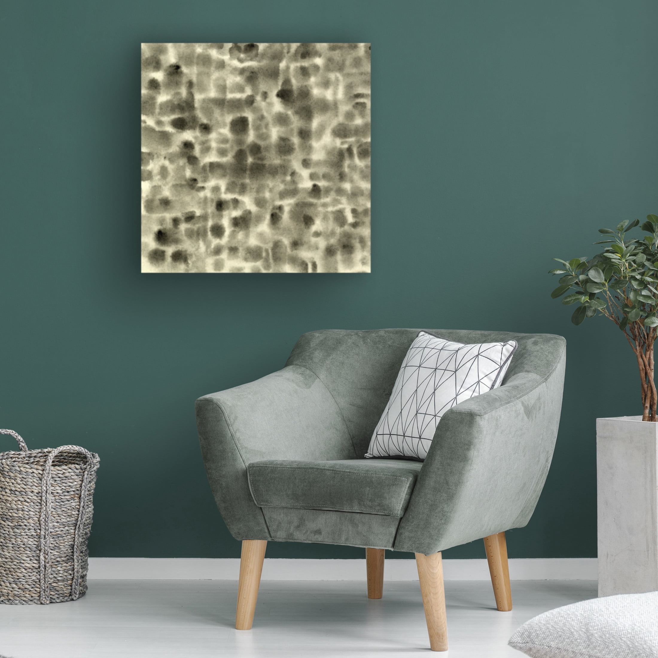 Canvas Wall Art - Emma Caroline 'Leopard Fade III' Wall Art for Living Room, Bedroom, or Office Décor by Trademark Fine Art - 18 x 18 Inches