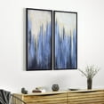 thumbnail image 6 of Snowy Drip 1&2 Textured Metallic Hand Painted Wall Art by Martin Edwards, 6 of 9