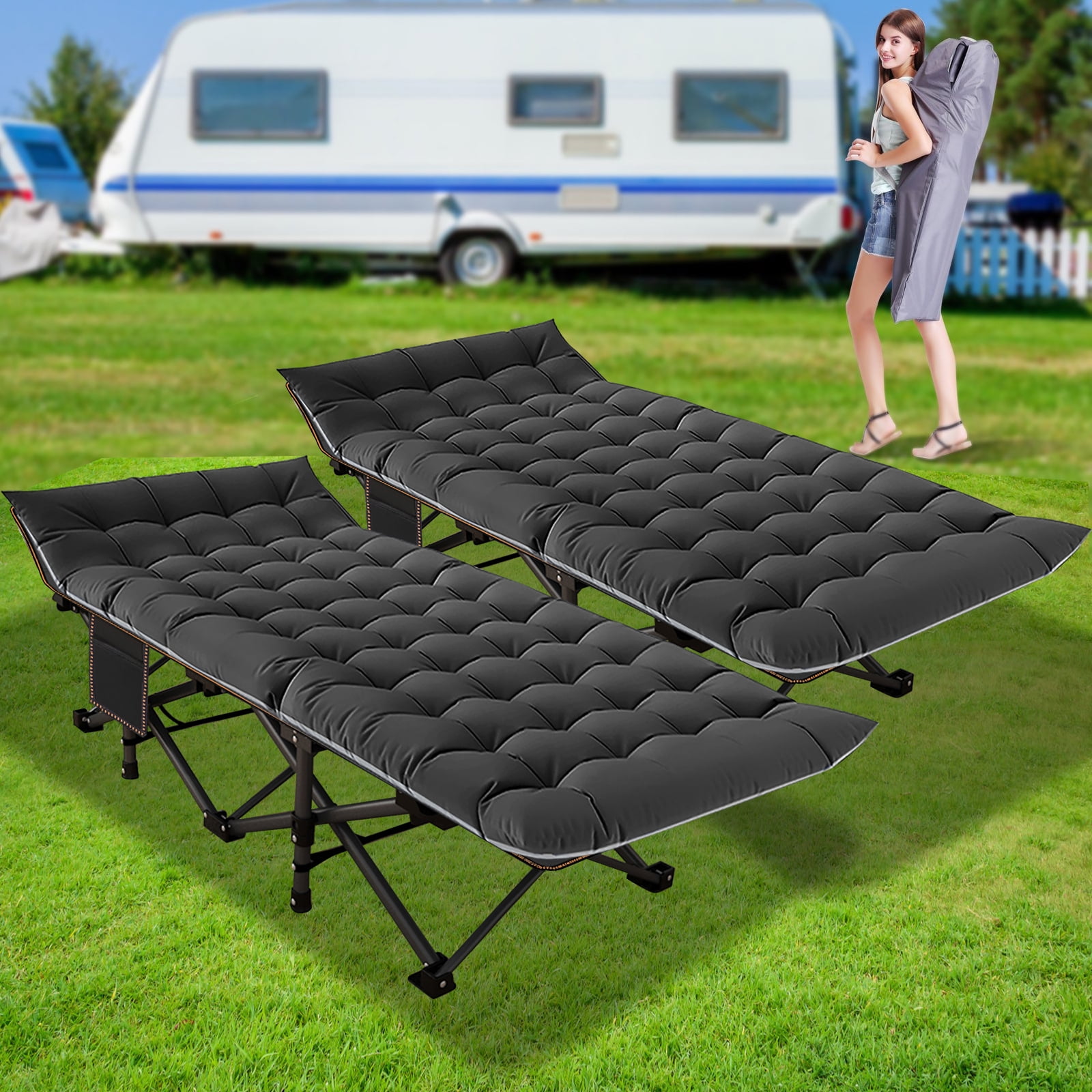 Docred Folding Camping Cots For Adults，Heavy Duty Cots For Sleeping