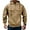 Khaki #86, variant on Dresfit Men's Quarter Zip Pullover Hooded Big and Tall Hoodies Fleece Long Sleeve Travel Sweatshirts Winter Fall Cargo Warm Zip Up Sweatshirt Light Blue 4XL