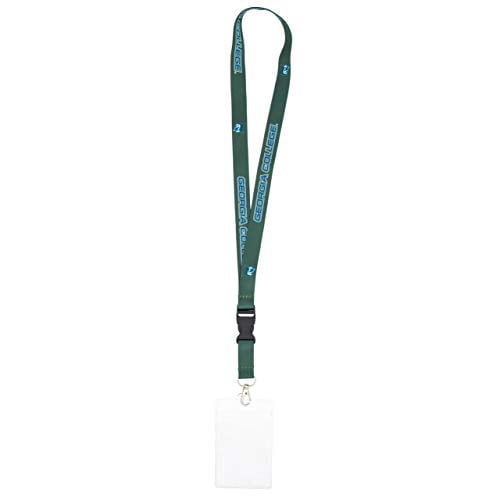 Green Georgia College GCSU Bobcats Car Keys ID Badge Holder Lanyard Keychain Detachable Breakaway Snap Buckle 