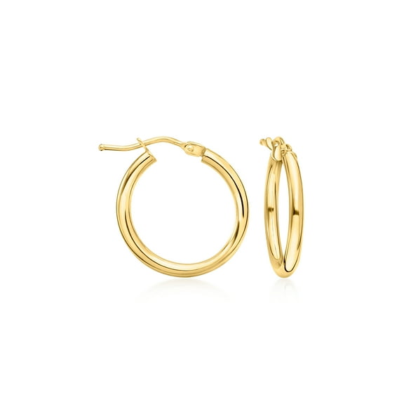 Ross-Simons Italian 2mm 18kt Yellow Gold Hoop Earrings, Women's, Adult