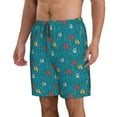 thumbnail image 2 of Naloa Funny Cat Blue Men's Beach Shorts, Surfing shorts, Swim trunks, Quick Dry Swim Trunks for Surfing Beach Fun - 3X-Large, 2 of 9
