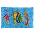 thumbnail image 1 of Carolines Treasures 8713PILLOWCASE Troical Fish And Seaweed On Blue Fabric Standard Pillowcase, 1 of 2