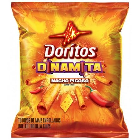 Doritos Dinamita Nacho Picoso Rolled Tortilla Chips, 1.25 oz Bag