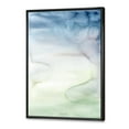 thumbnail image 3 of Designart 'Pastel Abstract With Green Dark Blue and White Spots' Modern Framed Canvas Wall Art Print, 3 of 5