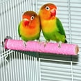 thumbnail image 2 of Natural Wood Bird Perch with Quartz Sand Coated Surface for Non-Toxic Materials, Foot Exercise Ideal for Beak Grinding Toy Easy Installation into Any Bird Cage, 2 of 6