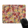 thumbnail image 2 of Floral Mouse Pad, Square Computer Mouse Pads with Flowers Design, Washable Mouse Mat with, Gaming Office Home Non-Slip Rubber Base Mousepad, 2 of 4