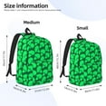 thumbnail image 2 of Disketp Green Broccoli Mochila de Lona Estampada, Mochila Escolar de Viaje Ligera para Estudiantes y Portátil-Medium, 2 of 5