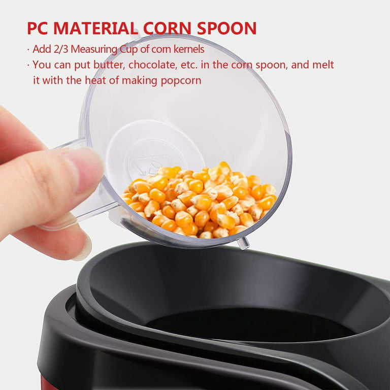 Hot Air Popcorn Popper With Measuring Cup Fast Making Popper Maker Air Popper  Popcorn Maker Popcorn Machine For Home Jb51-3
