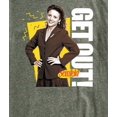 thumbnail image 3 of Seinfeld - Elaine Get Out - Men's Short Sleeve Graphic T-Shirt, 3 of 5