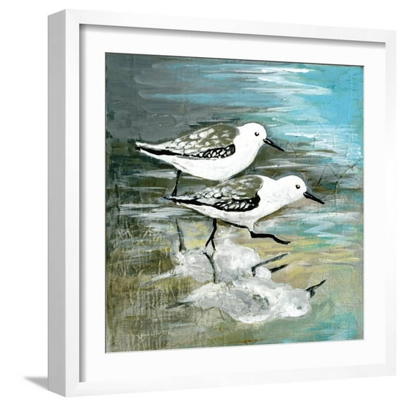 Art.com Sea Birds II Art Print by Gregory Gorham, White Frame Wall Art, 21" x 21"