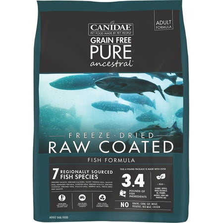 CANIDAE PURE ANCESTRAL RAW COATED FISH DRY FOOD (Best Raw Cat Food)