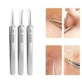 thumbnail image 1 of Fankiway Pinces pour Enlever les Points Noirs du Visage, Ensemble de Pinces en Acier Inoxydable pour Enlever les Points Noirs, Outil de Beauté, Pinces, 1 of 9