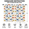 thumbnail image 2 of Blackout Kids Curtains,Colorful Dinosaurs Bones Pattern Childrens Insulated Curtains Set Of 2,Bedroom Essentials,Toddler Room Decor 52"x84", 2 of 5