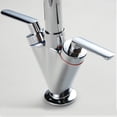 thumbnail image 2 of Full Copper Kitchen Faucet, Chrome Double Handle, Hot And Cold Water Mixing Sink Faucet ,Easy to Install, 2 of 4