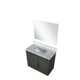 thumbnail image 4 of Abbey 84 in W x 22 in D Grey Oak Double Bath Vanity and Cultured Marble Top, 4 of 8