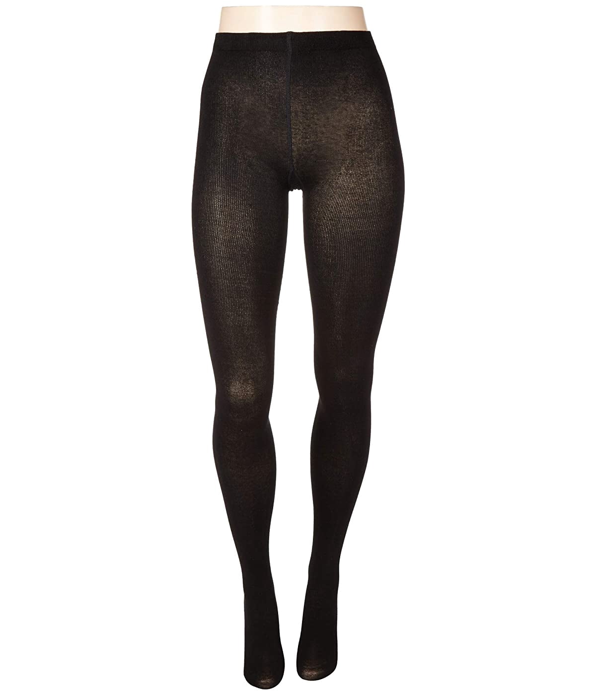 HUE Flat Knit Sweater Tights Black 
