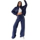 thumbnail image 3 of Conjunto Deportivo de Dos Piezas para Mujer, Ideal para Otoño Incluye Sudadera de Larga con Cremallera y Pantalón Azul M, 3 of 8