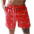 thumbnail image 3 of AXXD Men Shorts Zipper Pocket Summer Beach Pants Large Size Casual Loose Bermudas Shorts Printed Large Pants New Arrival, 3 of 9