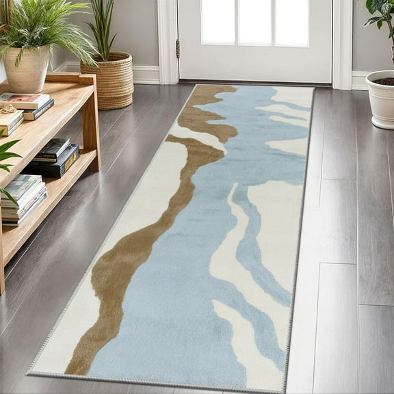 Hallway Runner Rug 2'x6' Washable Area Rugs Non Slip Laundry Rug Runner Floor Carpet Runners for Hallways Entryway Laundry Room Kitchen