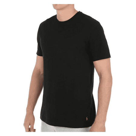 Polo Ralph Lauren Stretch Crewneck T-Shirts, BLACK, L