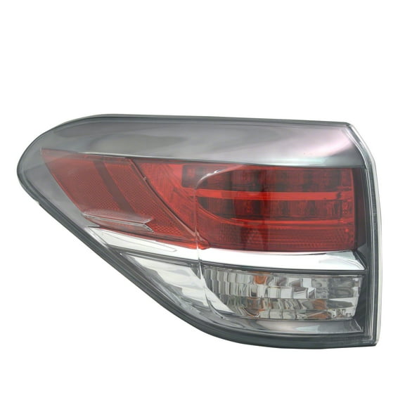 KAI New CAPA Certified Standard Replacement Driver Side Outer Tail Light Assembly, Fits 2013-2015 Lexus RX350