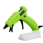 Uarter Full Size Hot Glue Gun 20 Glue Sticks for Craft  Fast Heating Anti-Drip Glue Gun DIY - Green