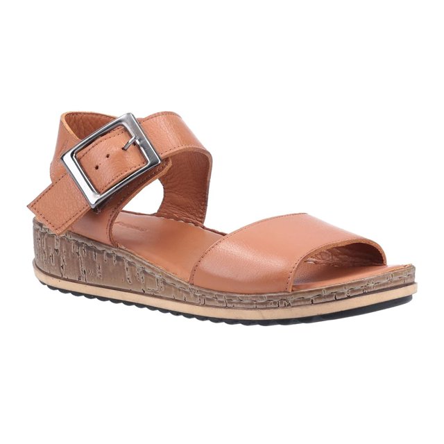 Hush Puppies Sandales Larges en Cuir pour Femmes Ellie