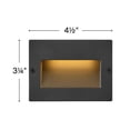 thumbnail image 5 of Hinkley Lighting - Taper - 1.9W 1 LED Horizontal Step Light In Modern-3.25, 5 of 20