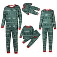 thumbnail image 1 of Awdenio Christmas Baby Printed Blouse Tops+Pants Xmas Family Matching Pajamas Set, 1 of 7
