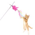thumbnail image 3 of Cat Baguette Teaser en Rotin en Forme de Poisson Cat Jouet de Jeu Chaton Jouet pour Chaton, 3 of 10