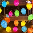 thumbnail image 1 of Easter Lights Decorations Outdoor 10FT 20LED Easter Lights  Easter Colorful String Lights  Easter Party Decor Battery Operated Easter Decoration Outdoor Indoor Home Tree Easter Hunt Party, 1 of 6