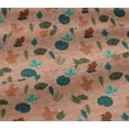 thumbnail image 4 of oneOone Cotton Jersey Peach Fabric Leaves Artistic Craft Projects Decor Fabric Printed By The Yard 58 Inch Wide, 4 of 4