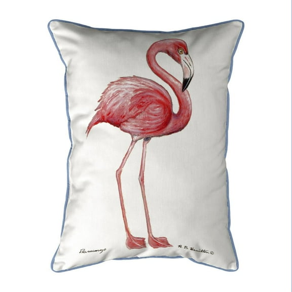 Betsy Drake Interiors FLamingo Small Indoor/Outdoor Pillow 11x14