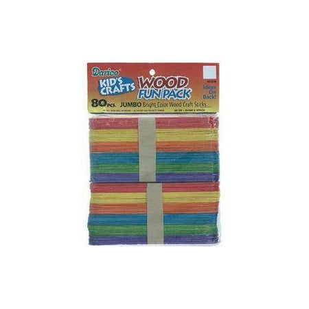 colors wood assorted jumbo sticks craft