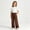 Orange, variant on Girls Plaid Pants with Pockets Elastic Waist Drawstring Fall Fashion Casual Baggy Kids Wide Leg Pants Blue 8