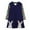 Navy rabbit, variant on Toddler Little Girl's Casual Long Sleeve Cotton Dress Tunic Playwear Party T-Shirt Dresses