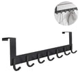 thumbnail image 1 of Over The Door Hook Hanger, Heavy-Duty Storage for Coat, Towel- 7 Hooks,Black, 1 of 4
