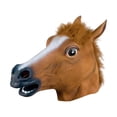 thumbnail image 2 of Máscara de cabeza de caballo para Halloween, máscara de animal para fiesta temática de actuación escénica, 2 of 10