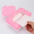 thumbnail image 4 of Eco-friendly Wipes Box Dispenser Wet Tissue Case Paper Container Desktop with Cover Pink Baby, 4 of 6