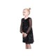 thumbnail image 5 of Sunny Fashion Vestido para Niñas Negro con Lentejuelas, Malla Transparente, Manga Larga, Fiesta, Elegante, Vestido de Gala, 8 Años, 5 of 6