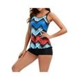 thumbnail image 4 of Aunavey Tankini Bathing Suits for Women Tummy Control Swimsuits Two Piece Swimwear Tank Top with Boyshorts, 4 of 7