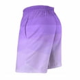 thumbnail image 4 of Ombre Polygonal Board Shorts Gradient Purple Vintage Beach Shorts Man Graphic Surfing Fast Dry Beach Trunks Gift Idea, 4 of 4