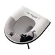 thumbnail image 2 of Funda de asiento de inodoro de felpa con diseño de gato negro | Almohadilla de asiento de inodoro suave y cálida | Accesorio de baño impermeable de invierno para inodoros con forma de O/V/U, 2 of 6